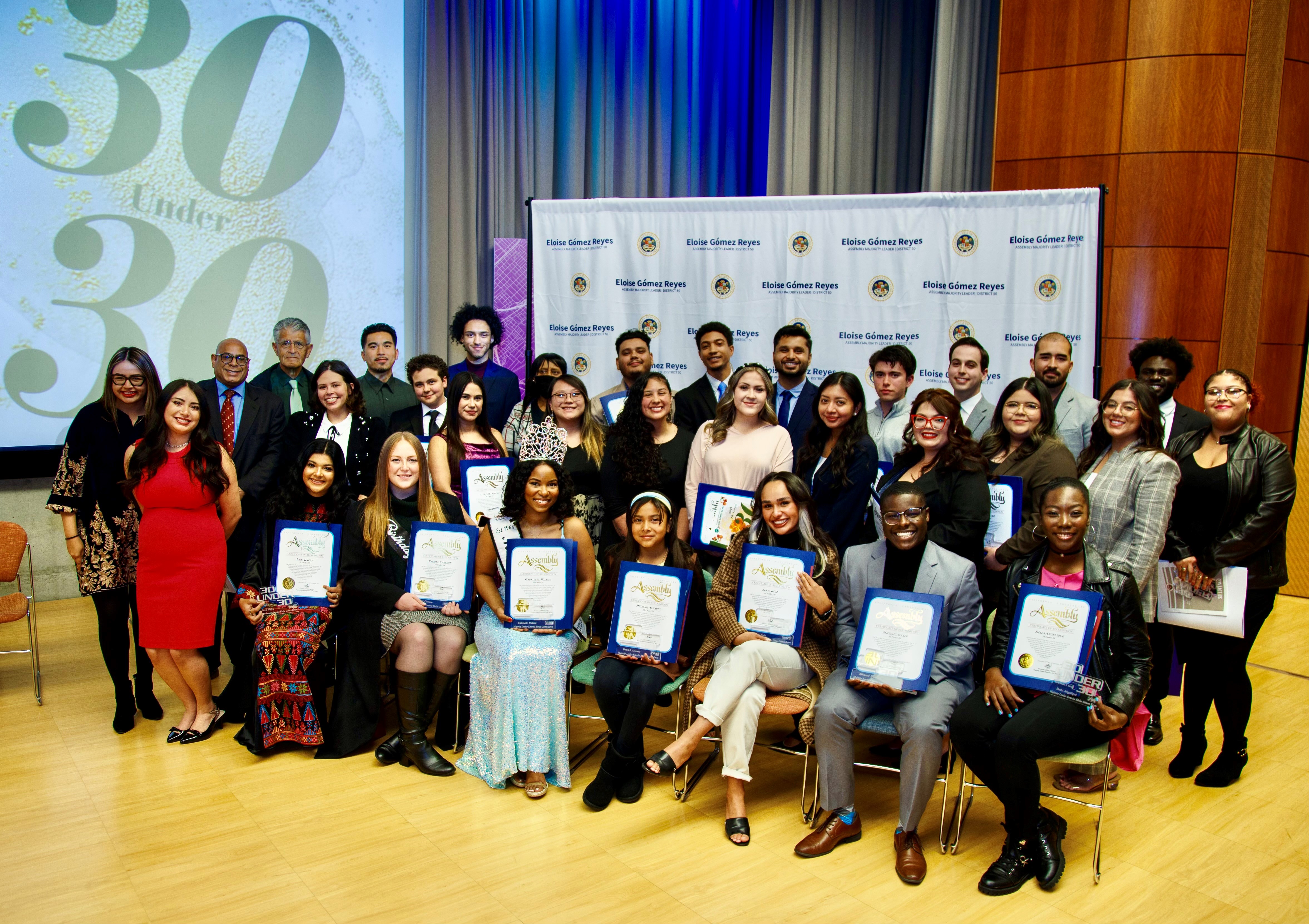 30 under 30 Honorees group photo