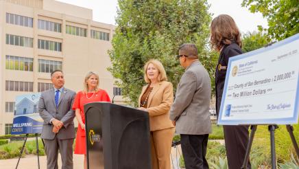 Assemblymember Reyes Presents a $2 Million Check to the County of San Bernardino for the Fontana Behavioral Health Crisis Residential Treatment Facility
