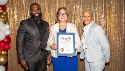 Assemblymember Reyes and 2024 Distinguished Non-profit: Sickle Cell Disease Foundation