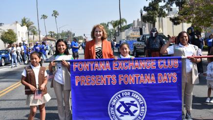 Assembly Member Eloise Gomez Reyes attends the Fontana Days Parade