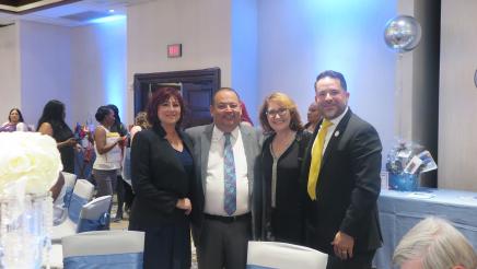 Assemblymember Eloise Reyes with community members