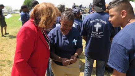 Assemblymember with community pastors