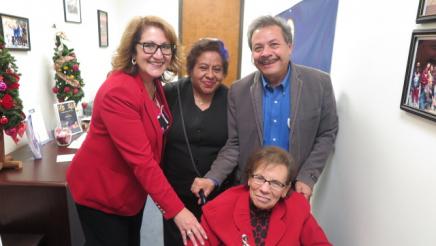 Holiday Open House Photo with Assemblymember Reyes and Constituents